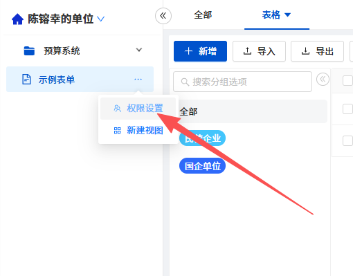 表单权限