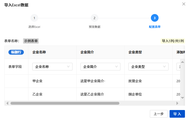 映射字段